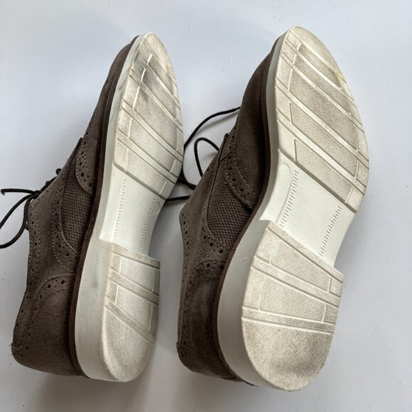 Structure Preston Lace Up Oxfords Mens Size 9 Gray Leather Shoes‎ Work Career - Picture 8 of 8